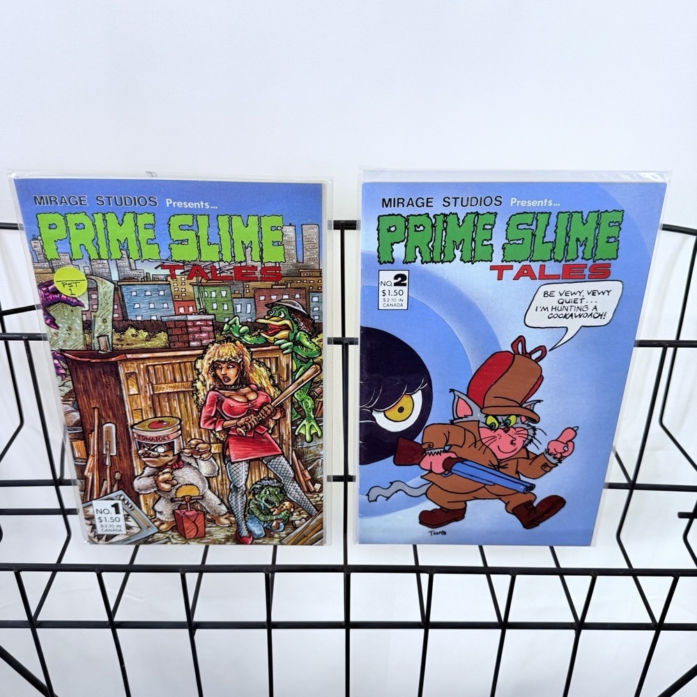 Prime Slime Tales 1-2‎ Lot Mirage Studios 1st Print 1986 Kevin Eastman Comics